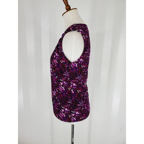 Unlisted by Kenneth Cole Artistic Purple and Pink Fitted Tank - Picture 3 of 8